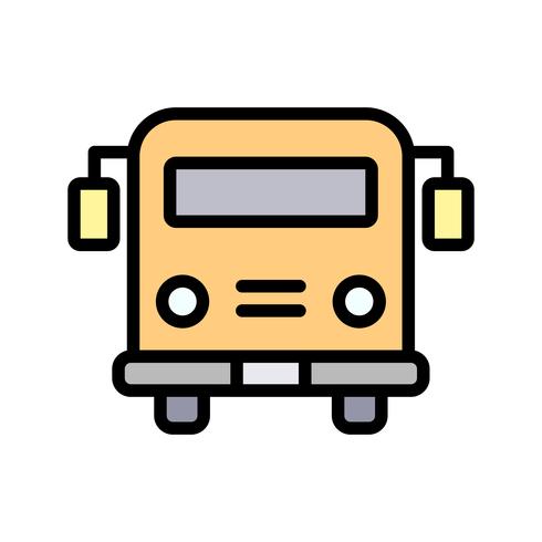 Vector schoolbus pictogram