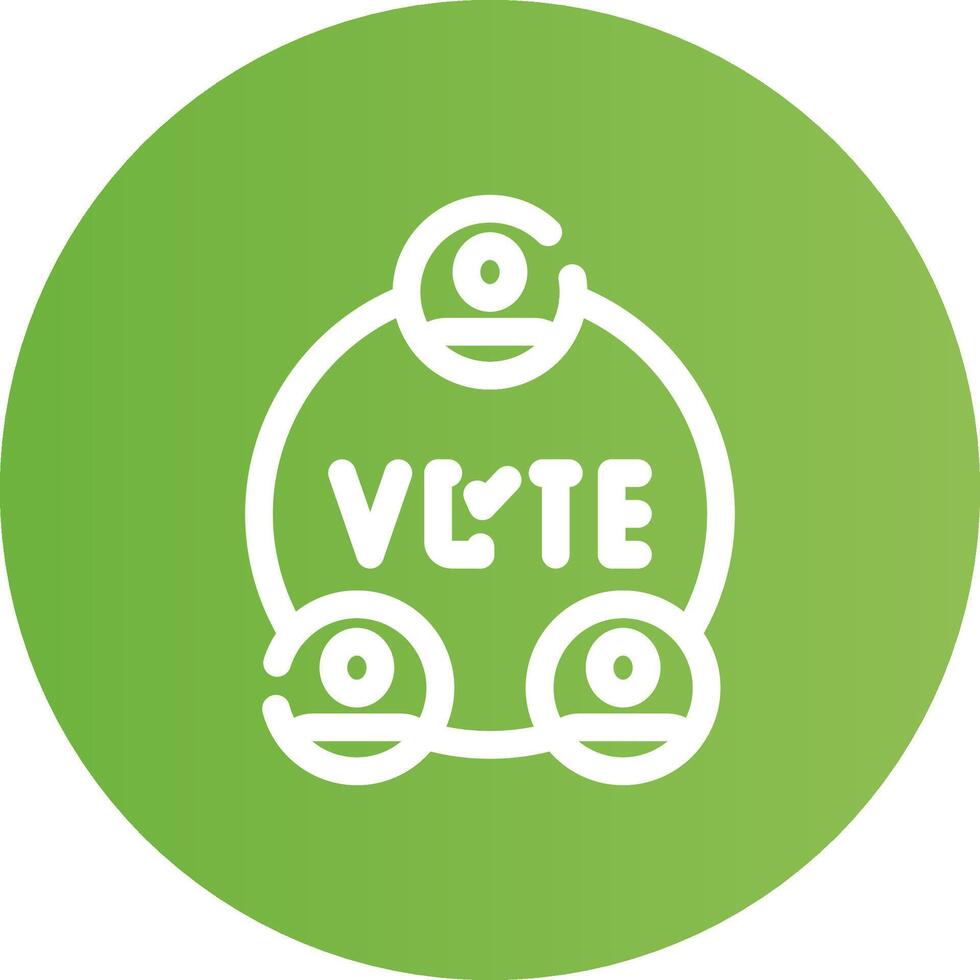 verkiezingen creatief icoon ontwerp vector