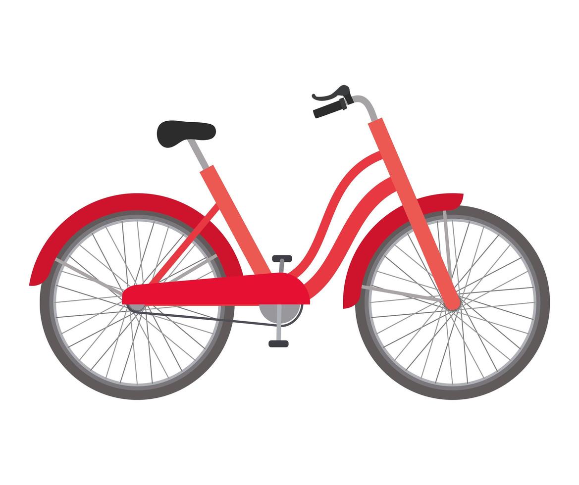 rood fietsontwerp vector