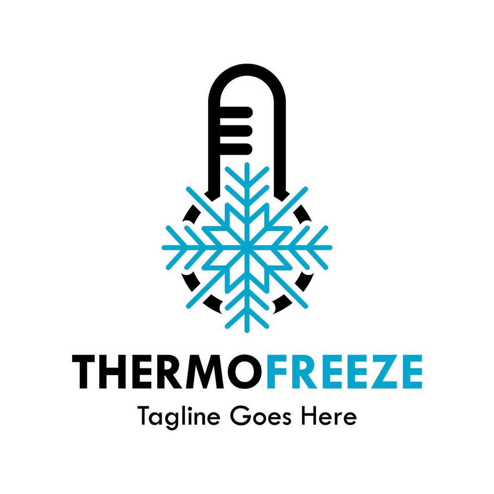 thermo bevriezen ontwerp logo sjabloon illustratie vector