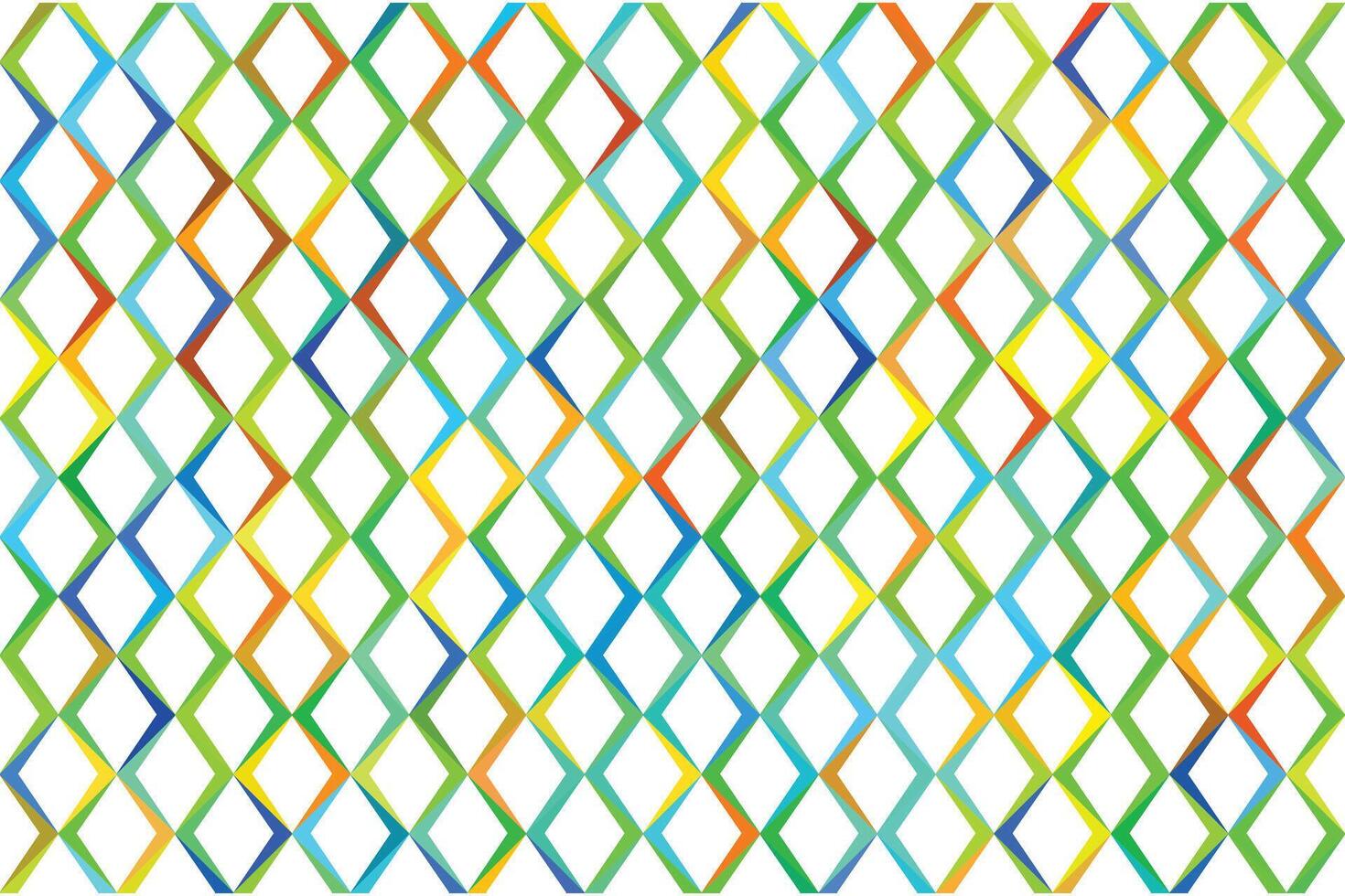 illustratie patroon, abstract meetkundig stijl. herhalen van veelkleurig pijl Aan wit achtergrond. vector