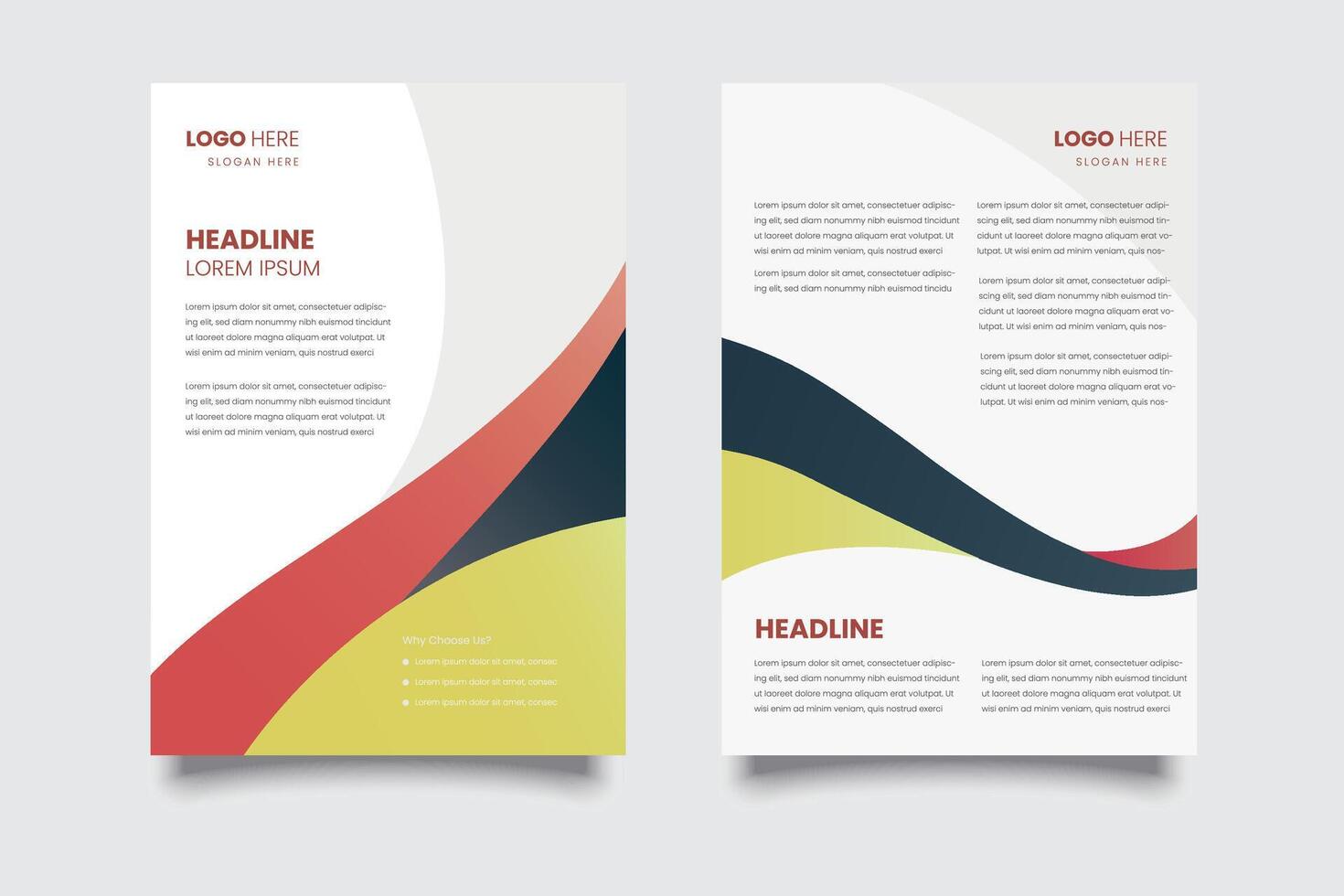 modern bedrijf folder brochure vrij vector