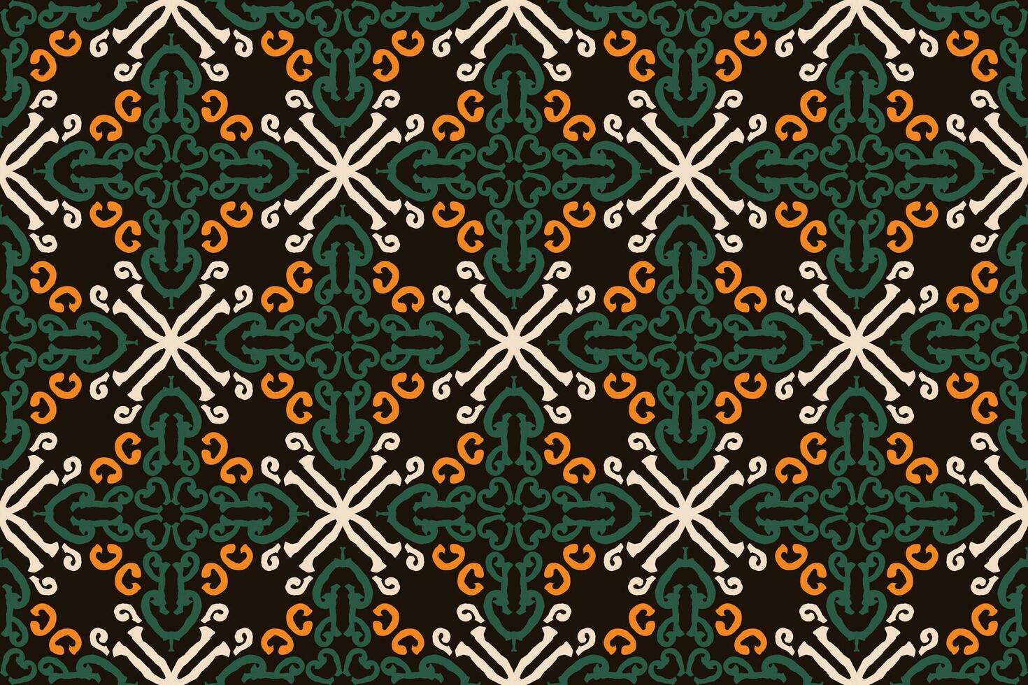 patroon met bloemen en meetkundig elementen. kruisende gebogen en Rechtdoor stoutmoedig strepen vormen abstract bloemen ornament. vector achtergrond voor ontwerp. naadloos decoratief traliewerk voor luifel.