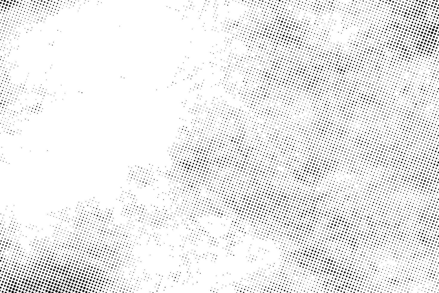 vector zwart dots patroon. grunge halftone effect Aan wit achtergrond.