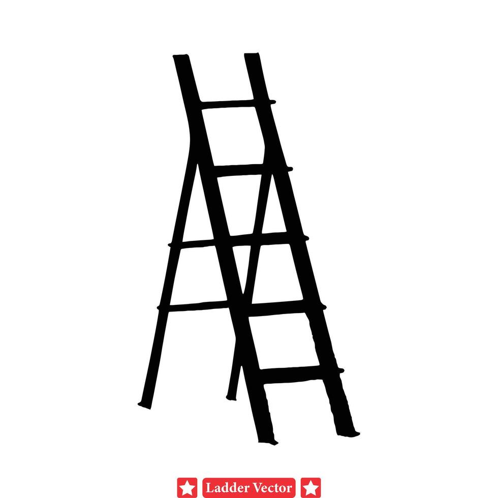 beklimmen naar inspiratie veelzijdig ladder vector ontwerpen