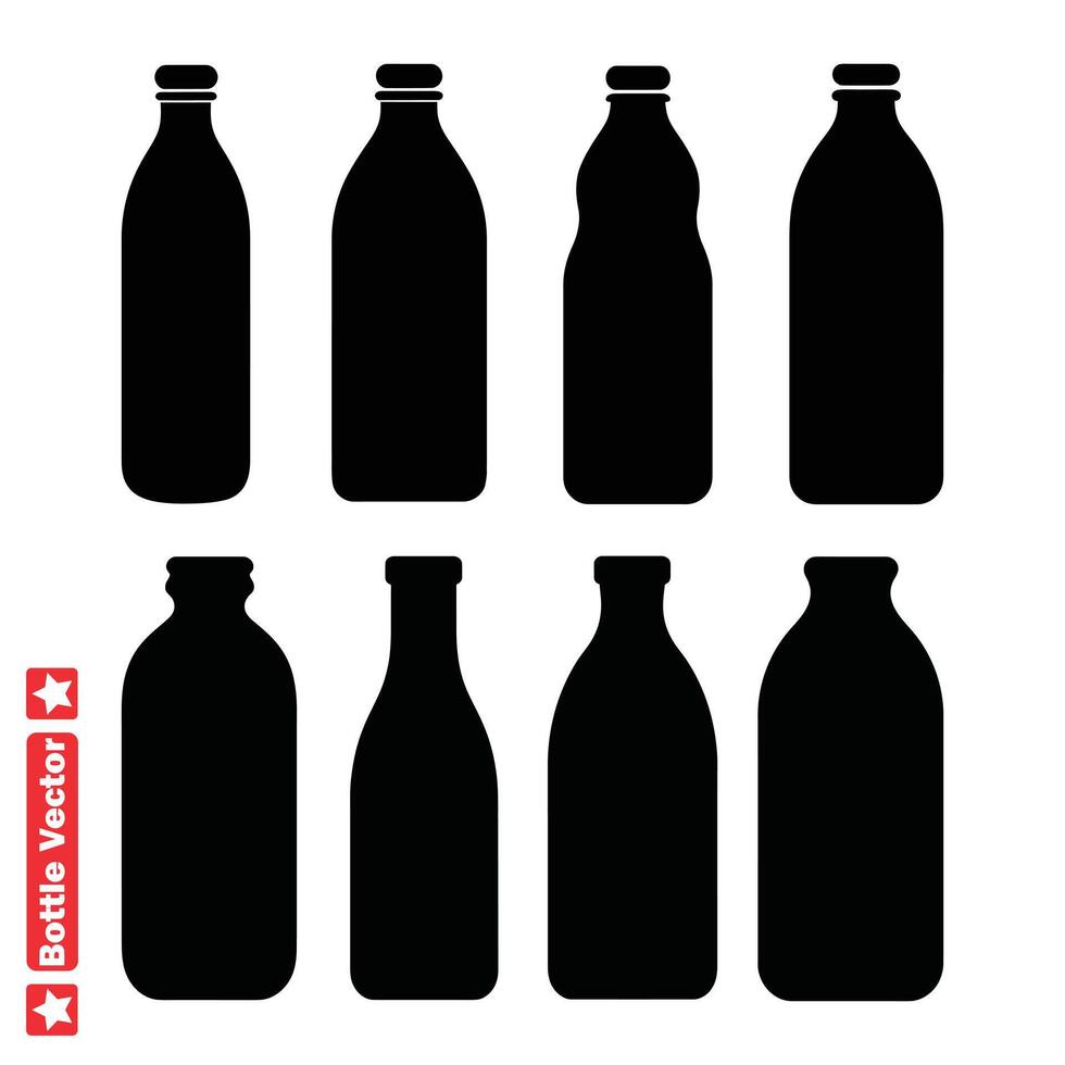 ai gegenereerd bewerkte fles silhouet ontwerpen verheffen uw visuals met strak grafiek vector