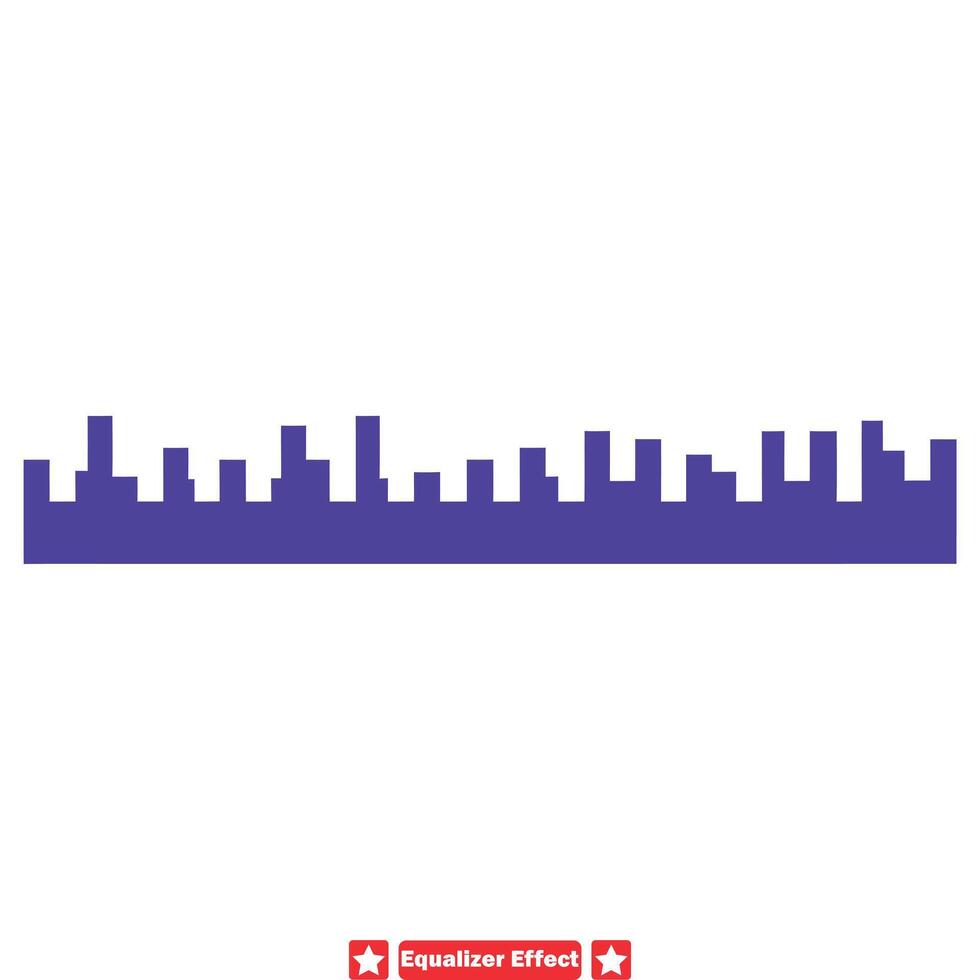 audio spectrum symfonie equalizer silhouet reeks vector