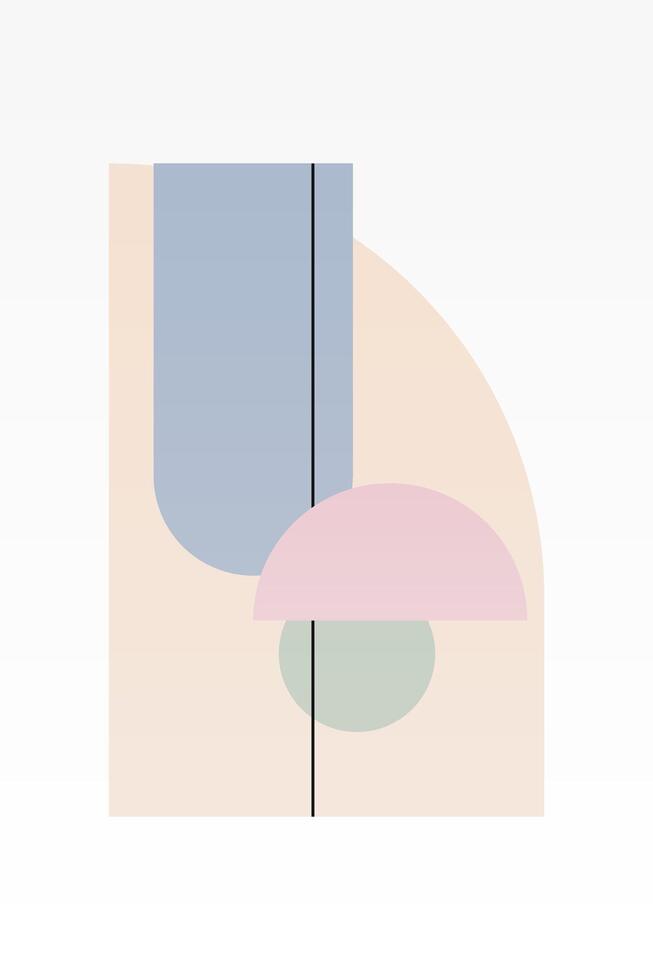 vlak abstract meetkundig vorm kunst achtergrond vector