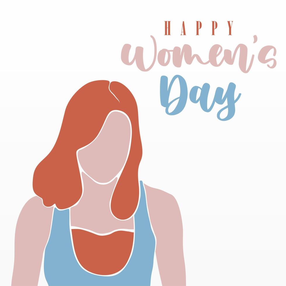 vlak Internationale vrouwen dag illustratie achtergrond vector