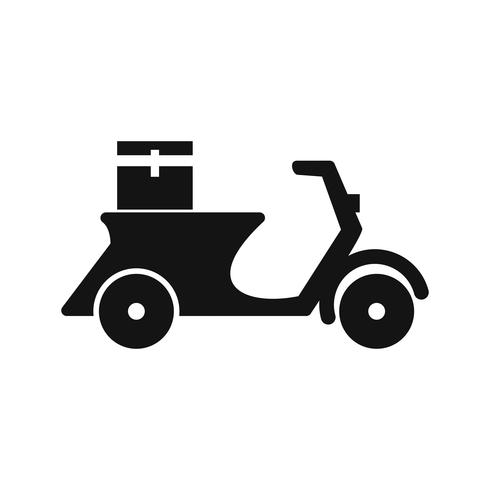 Vector levering motorfiets pictogram