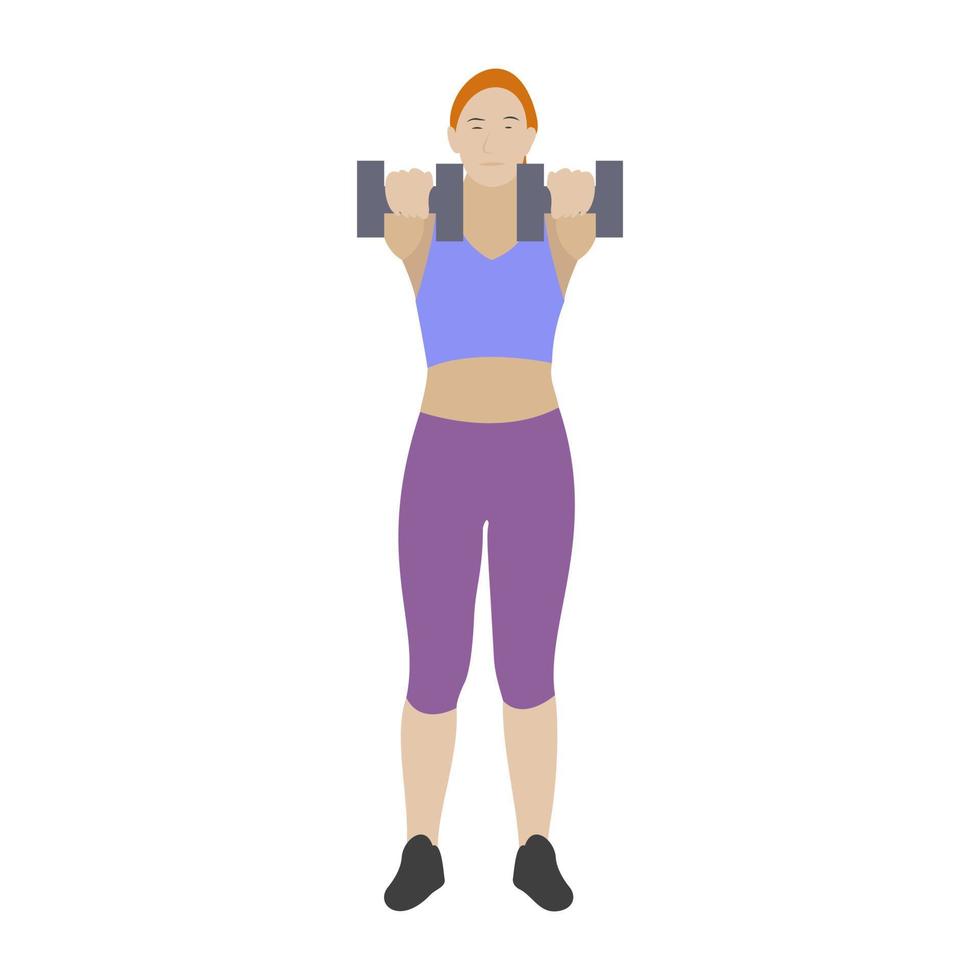 dumbbells oefenconcepten vector