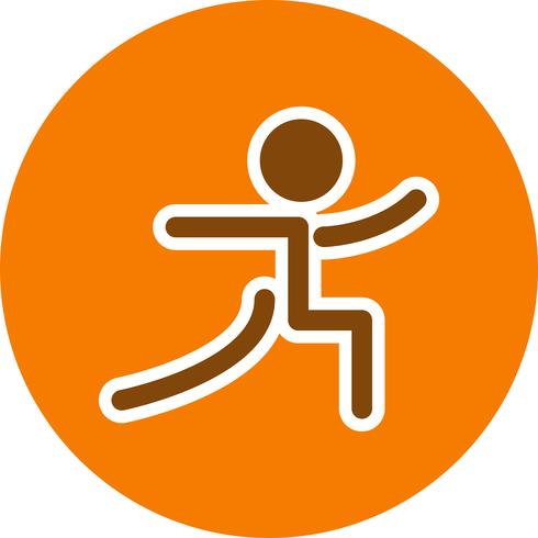 Yoga pictogram vectorillustratie vector