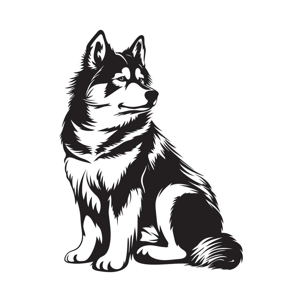 akita hond, vector illustratie, ontwerp, kunst
