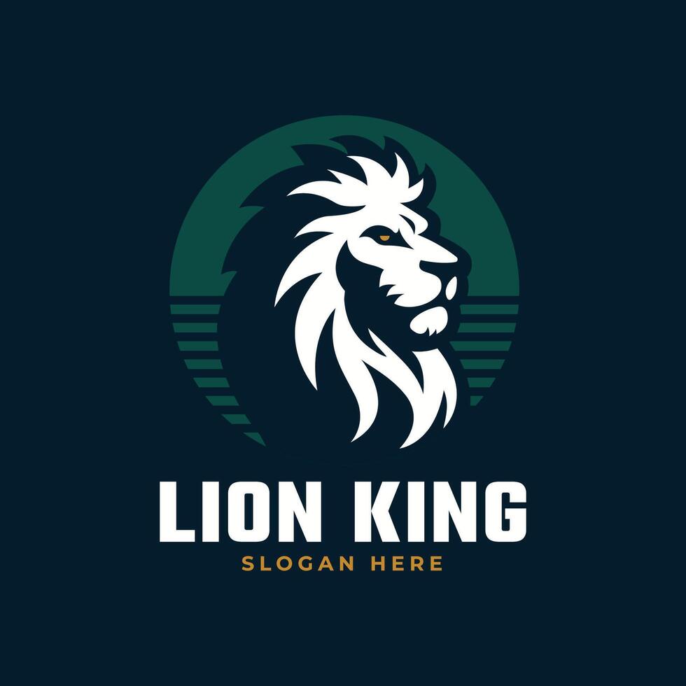 modern leeuw logo embleem met minimalistische elegantie en bewerkbare kleuren vector