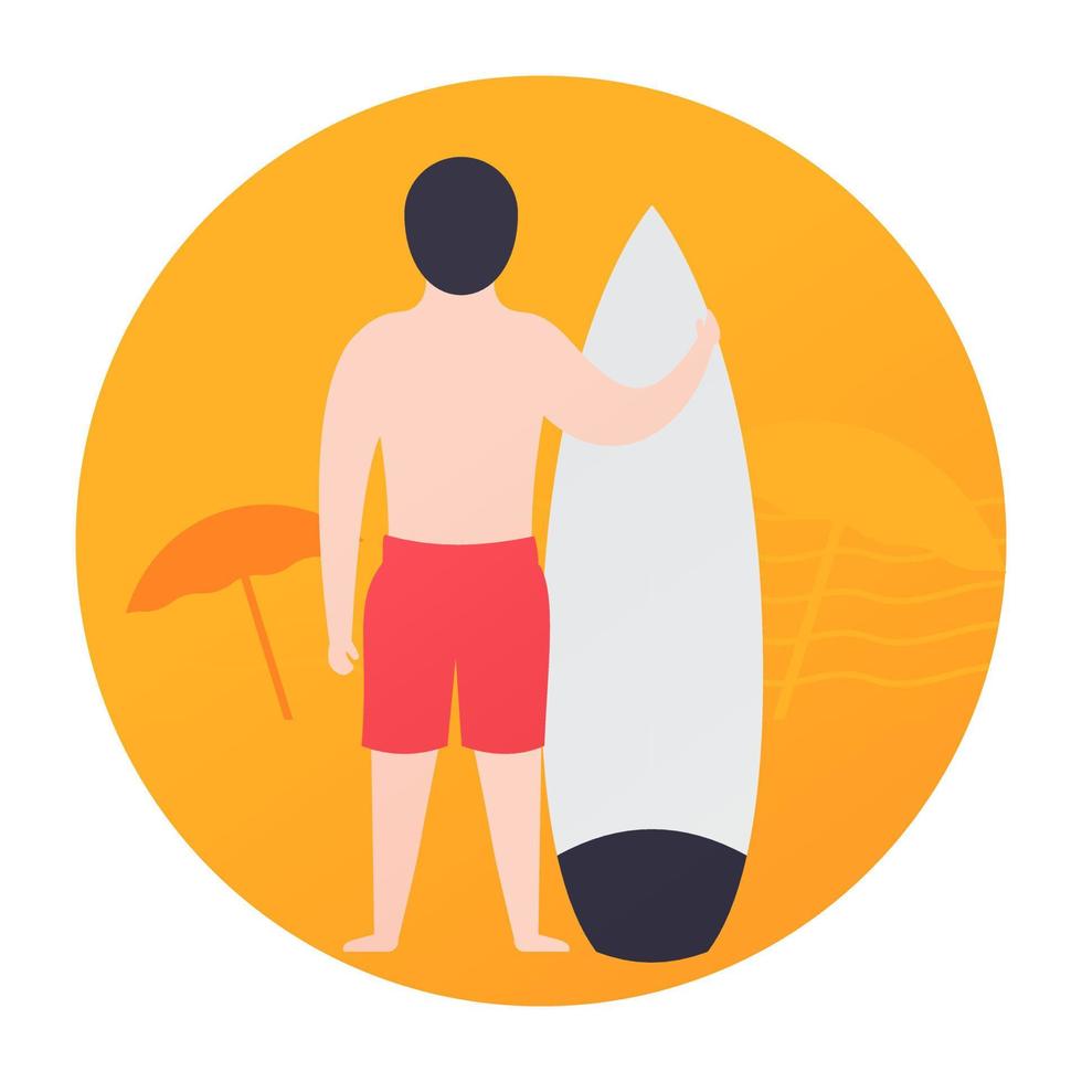 trendy surfboard concepten vector