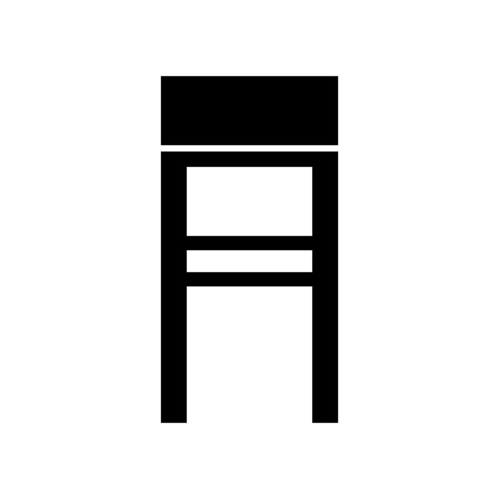 bar stoel geïllustreerd Aan wit achtergrond vector