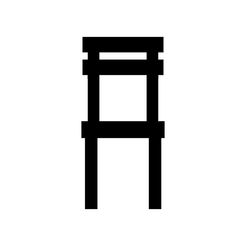 stoel geïllustreerd Aan wit achtergrond vector