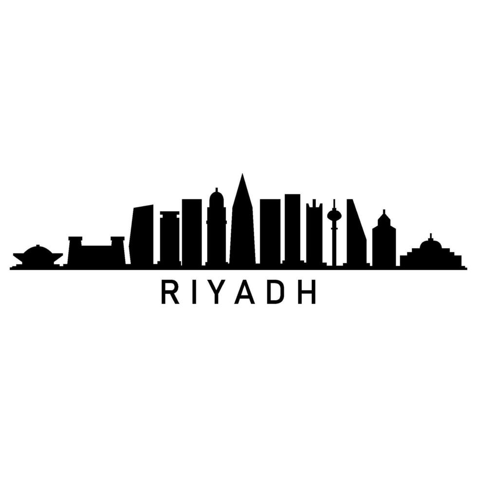 Riyadh horizon geïllustreerd vector