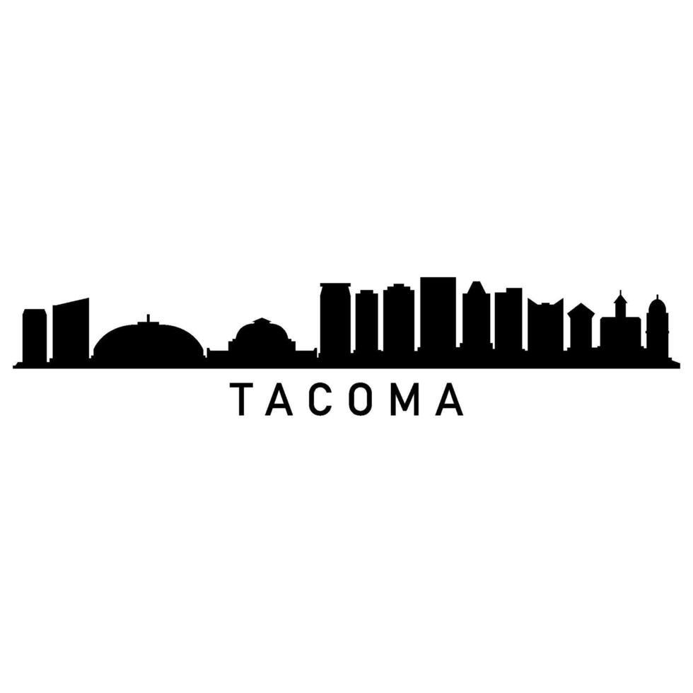 Tacoma horizon geïllustreerd vector