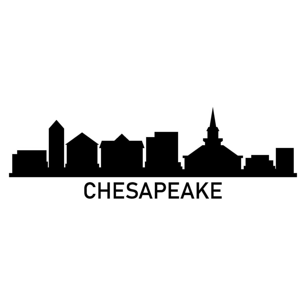 chesapeake horizon Aan wit achtergrond vector