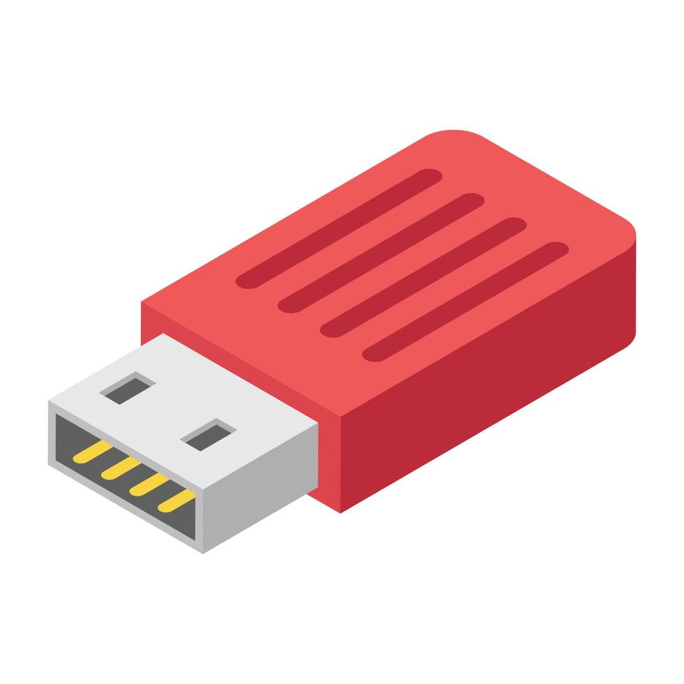 trendy usb-concepten vector