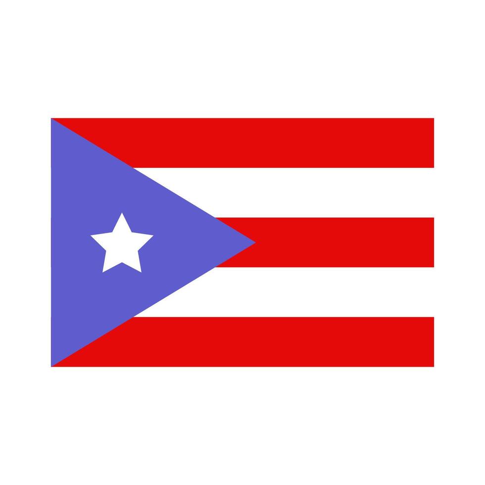 puerto rico vlag geïllustreerd Aan wit achtergrond vector