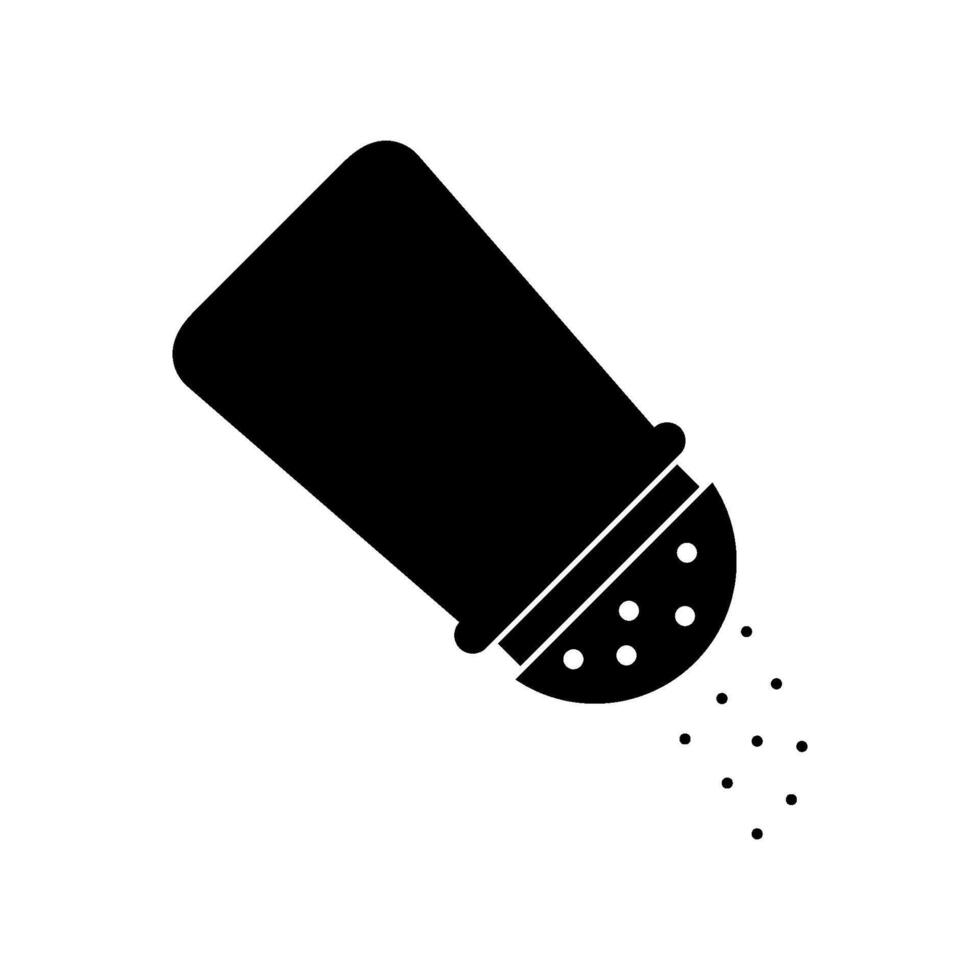 zout shaker geïllustreerd Aan wit achtergrond vector