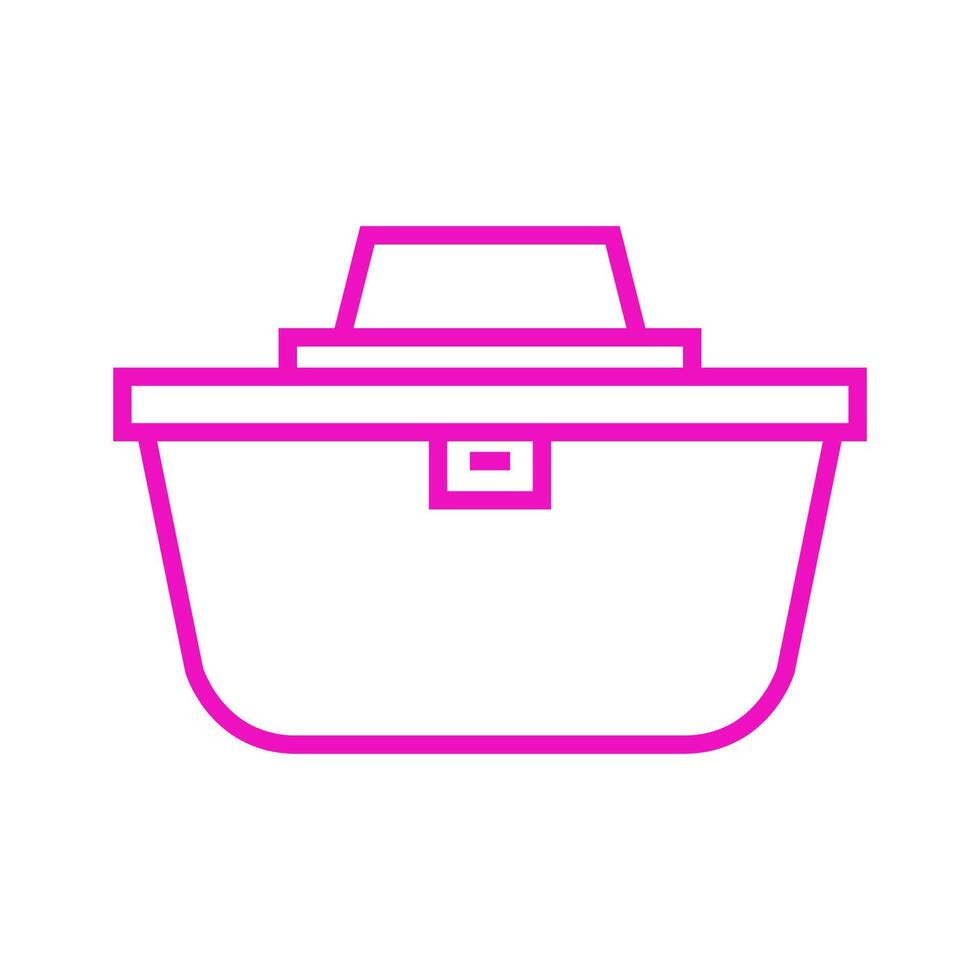 lunchbox geïllustreerd Aan wit achtergrond vector