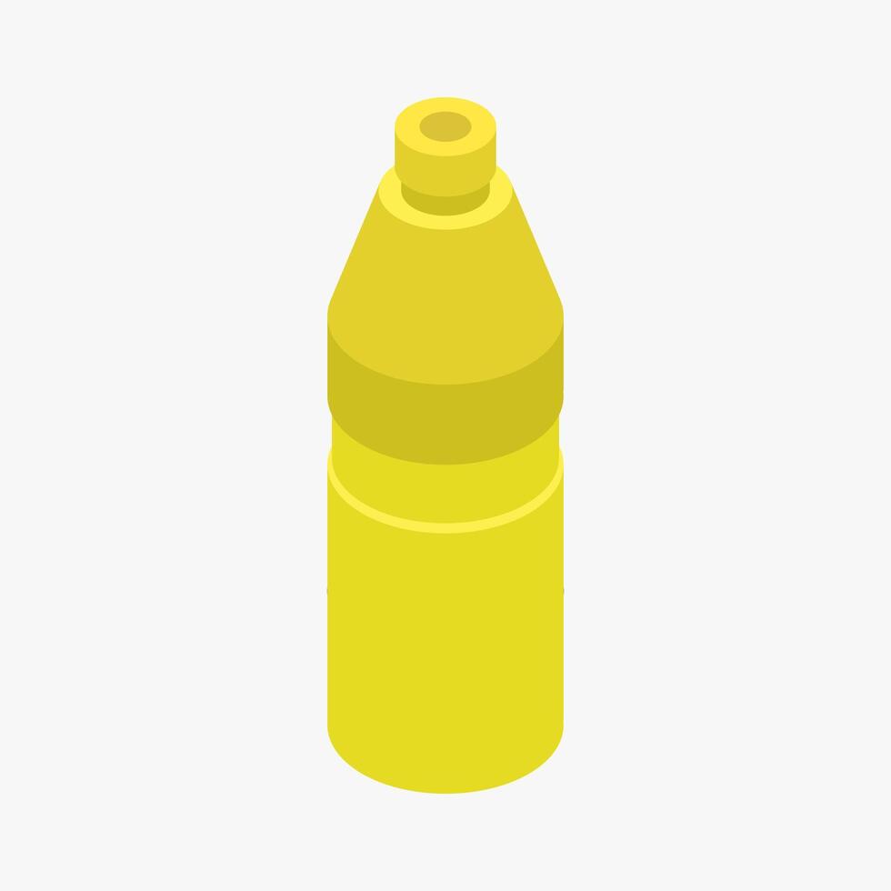 geïllustreerd isometrische limonade fles vector