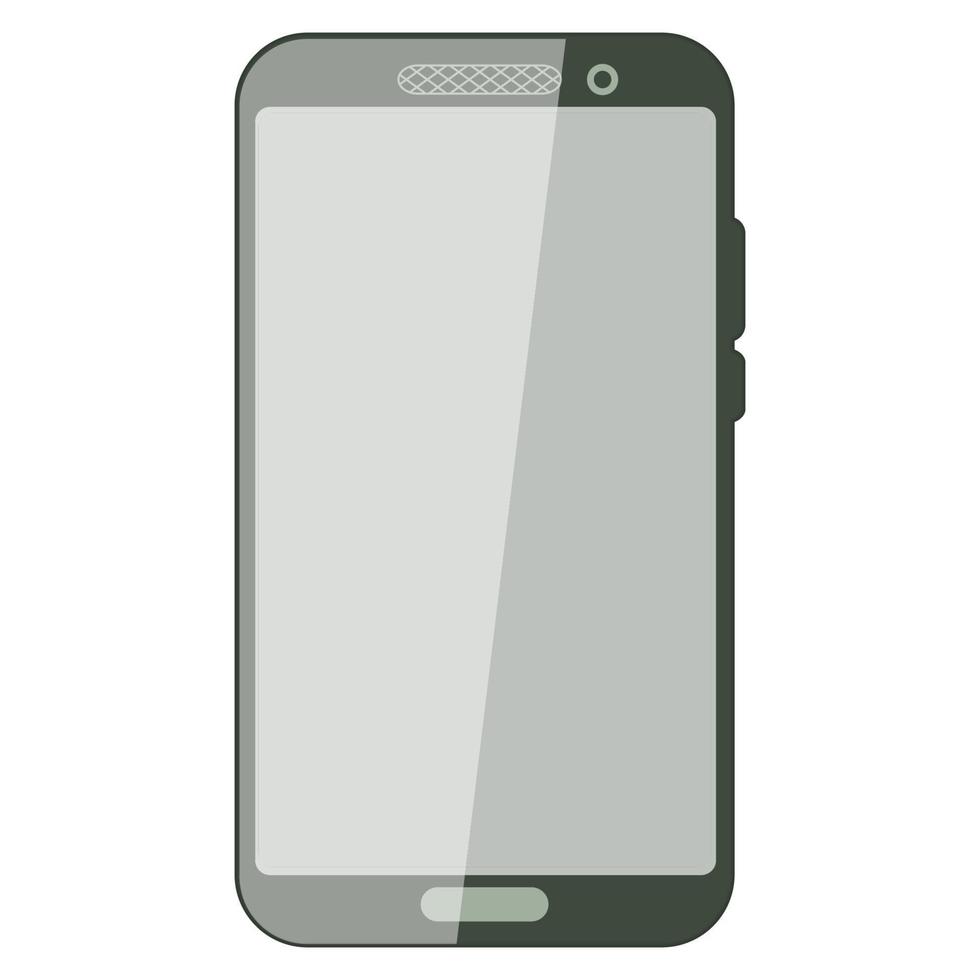 eenvoudige smartphone met leeg scherm. realistisch smartphonemodel. device ui, ux mockup voor presentatiesjabloon. mobiel frame met blanco display geïsoleerde sjablonen vector