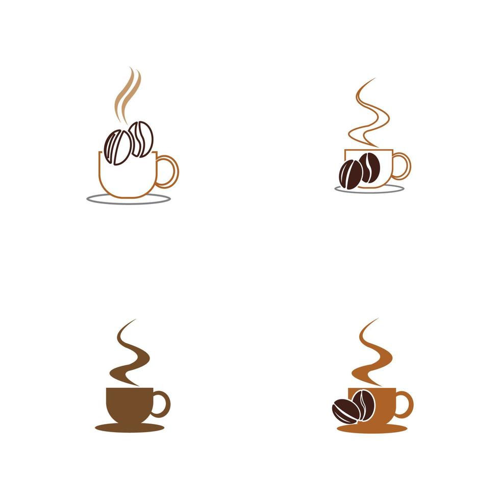 coffeeshop logo pictogram sjabloon ontwerp vectorillustratie vector