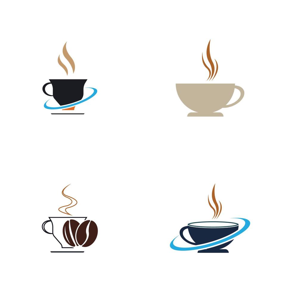 coffeeshop logo pictogram sjabloon ontwerp vectorillustratie vector