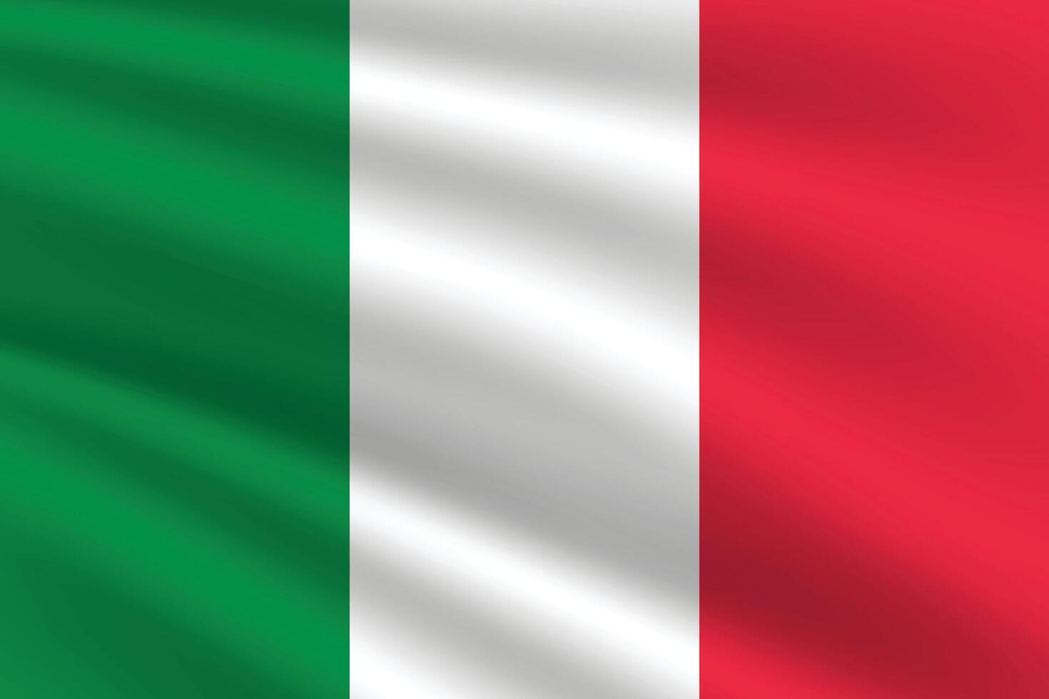 Italië vlag vector illustratie. Italië nationaal vlag. golvend Italië vlag.