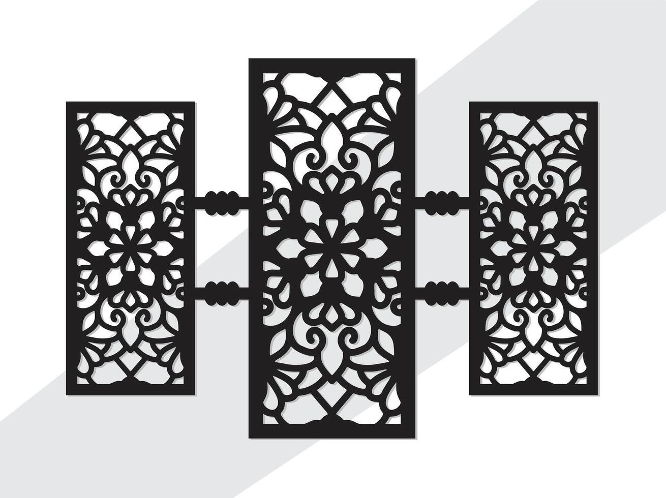 laser besnoeiing muur kunst mandala panelen muur decor vector