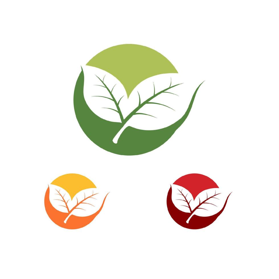 natuur groen blad element vector pictogram. groene bladeren vector symbool ontwerp
