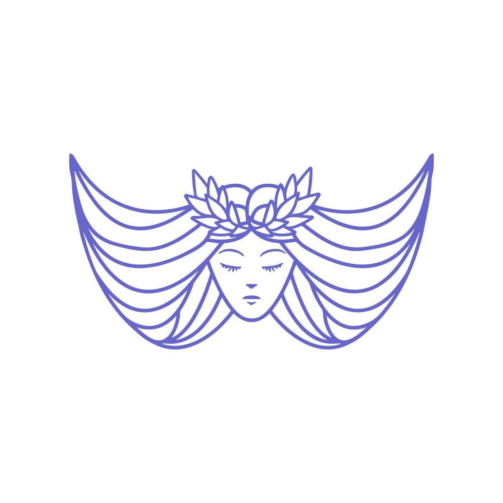 schoonheid spa logo, Dames spa logo vector