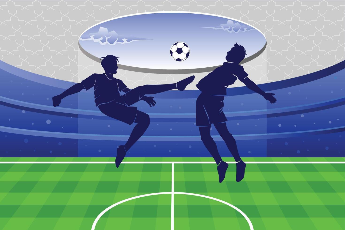 voetbal en Amerikaans voetbal speler Mens illustratie logo vector