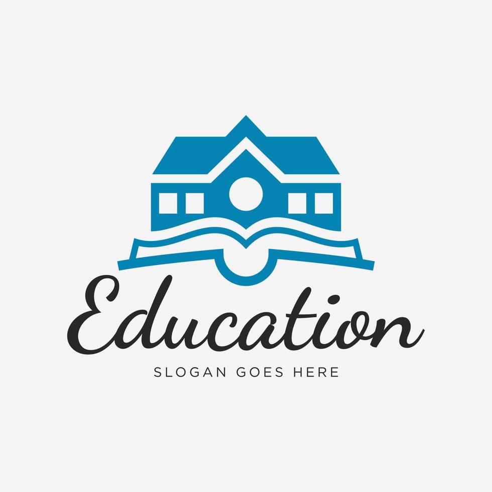 boek huis logo sjablonen moderne pictogrammen embleem educatieve ontwerpconcepten, creatieve symbolen vector