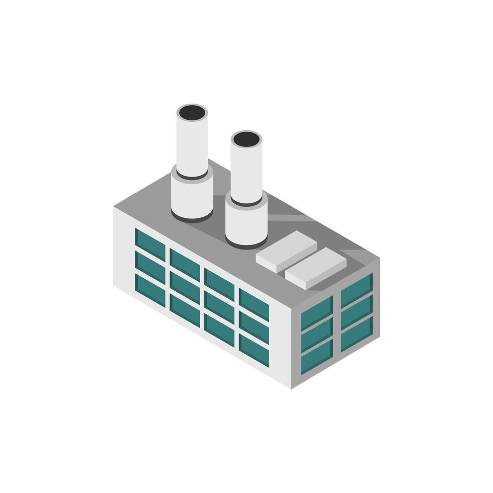 industrie pictogram op witte achtergrond vector