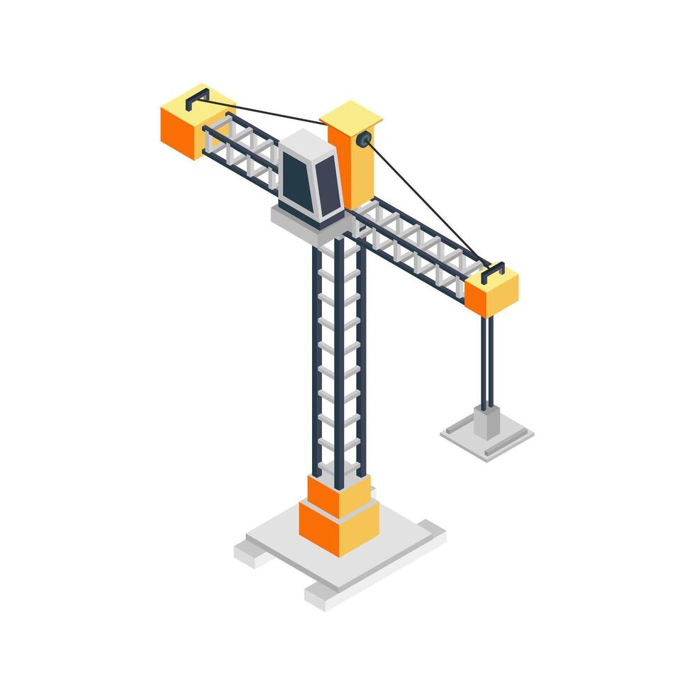 kraan icoon Aan een wit achtergrond vector