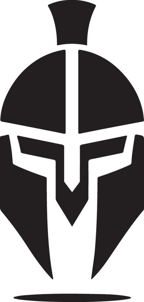 minimaal spartaans helm vector zwart kleur silhouet, wit achtergrond 29