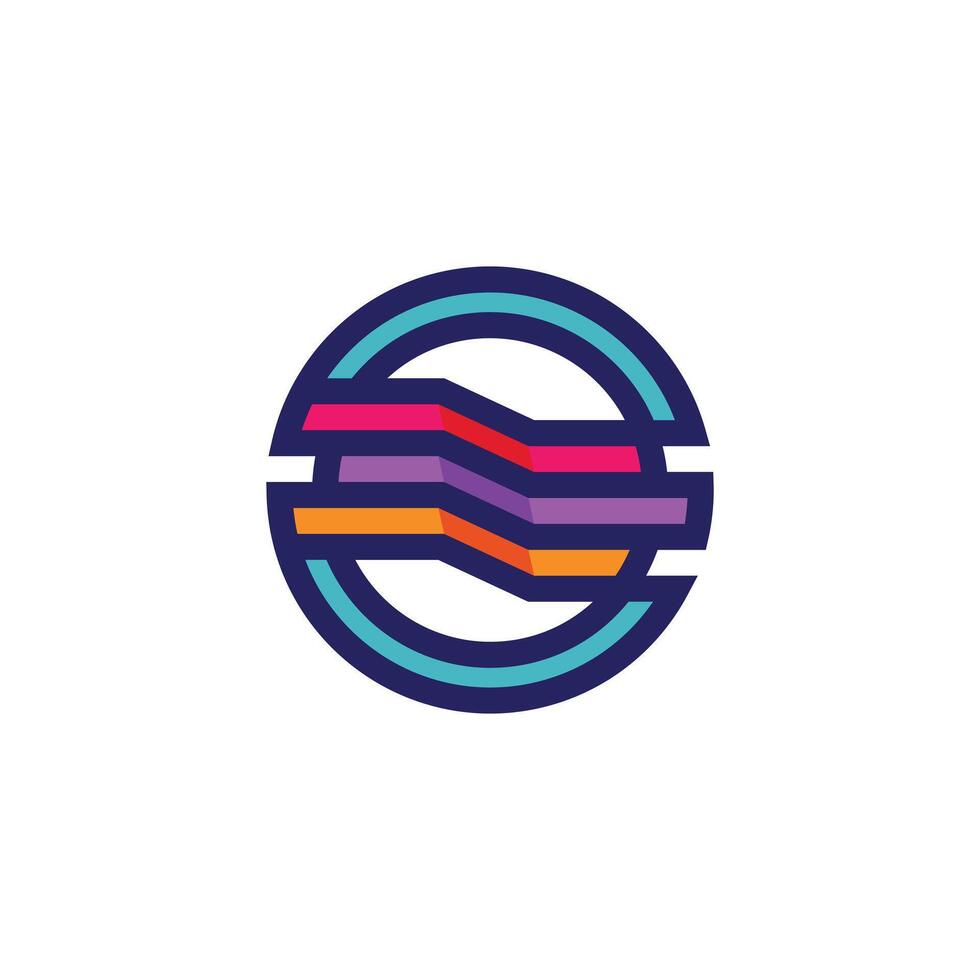 abstract cirkel ontwerp logo. vector