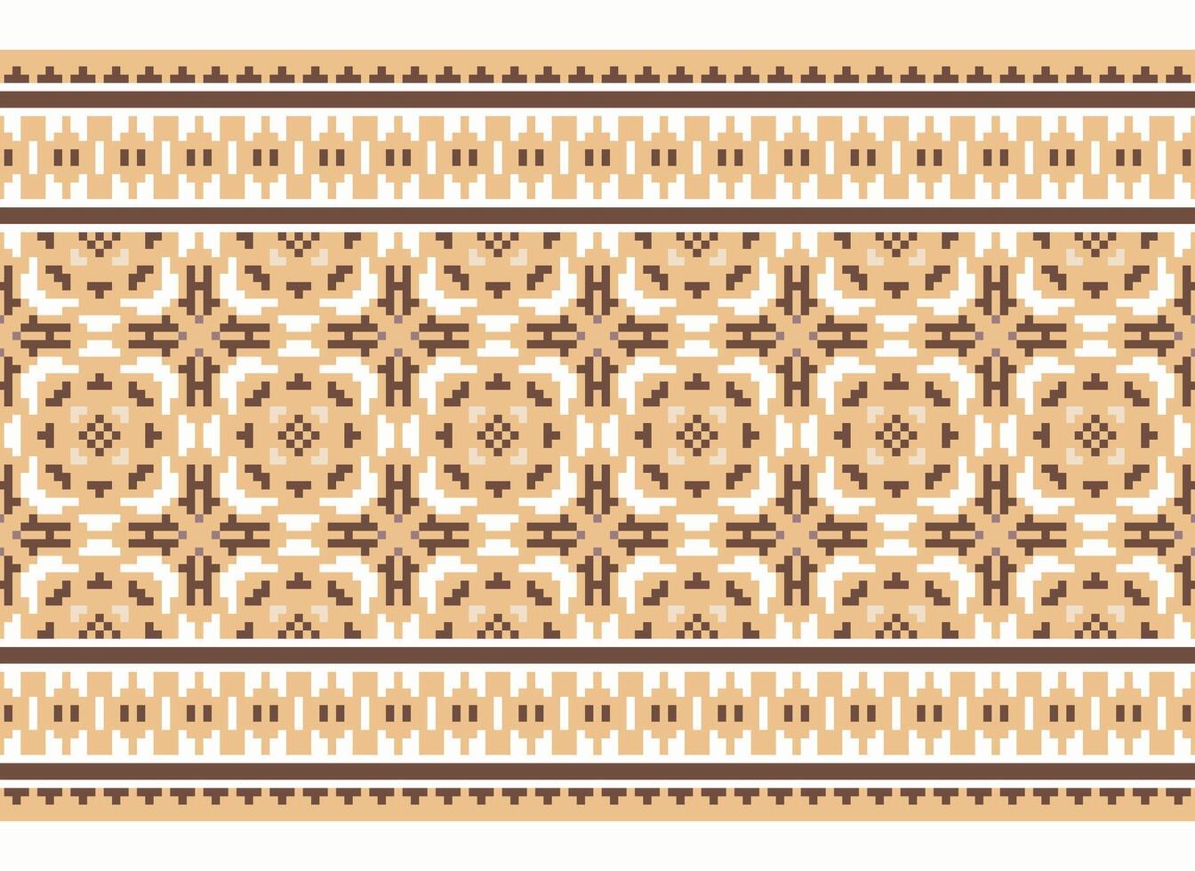 een bloemen pixel kunst patroon Aan grijs achtergrond.geometrisch etnisch oosters borduurwerk vector illustratie. pixel stijl, abstract achtergrond, kruis steek.ontwerp voor textuur, kleding stof, lap, sjaal, afdrukken