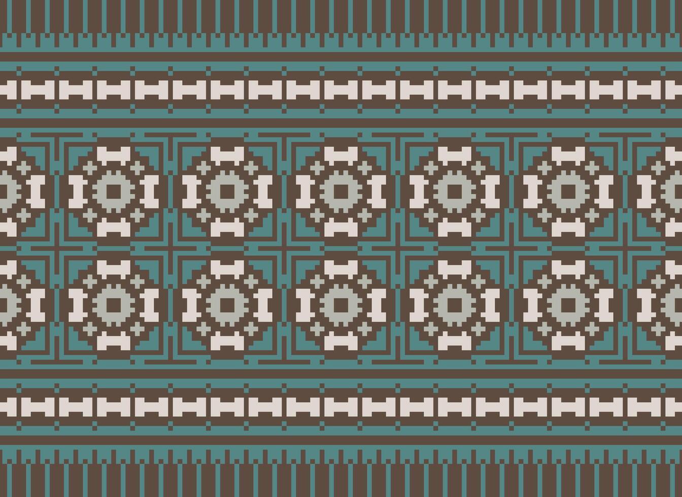 een mooi textiel digitaal ontwerp reeks van damast mughal paisley sier- ikat etnisch kruis steek patroon decor grens retro luxe stijl behang geschenk kaart kader voor Dames kleding voorkant terug dupatta vector