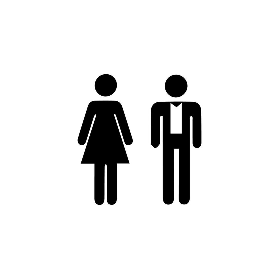 meisjes en jongens toilet teken. mannen en Dames toilet icoon. toilet icoon teken symbool. vector illustratie.