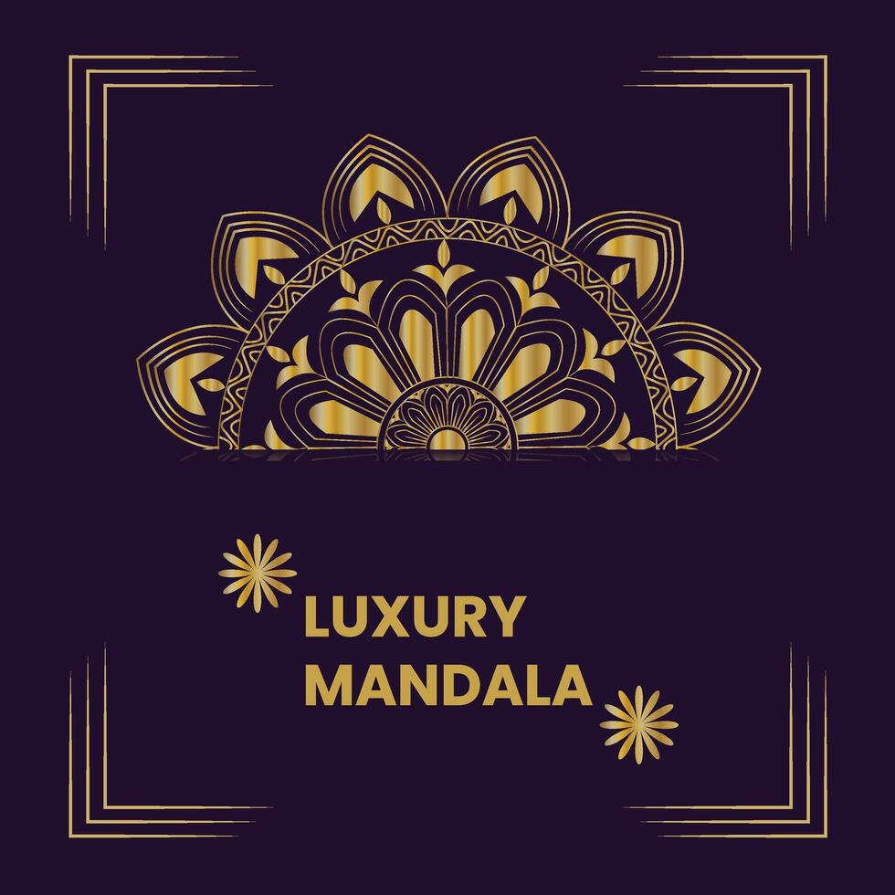 luxe mandala-ontwerp vector