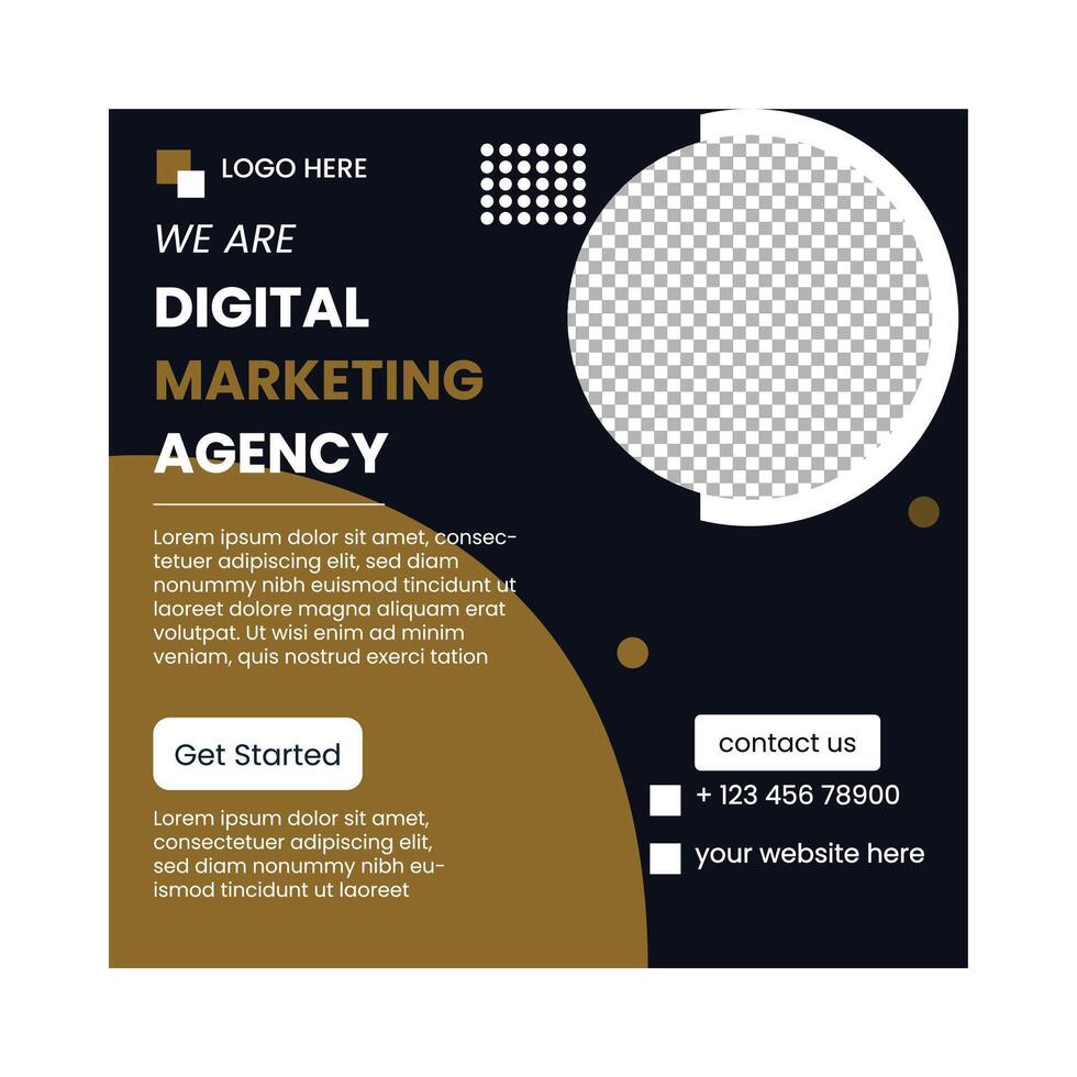post van een digitaal marketingbureau vector
