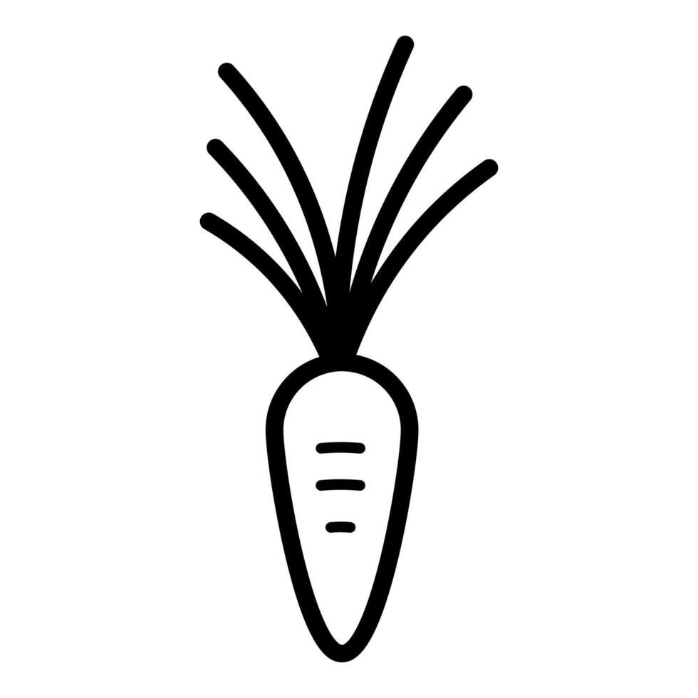 zwart vector wortel icoon geïsoleerd Aan wit achtergrond