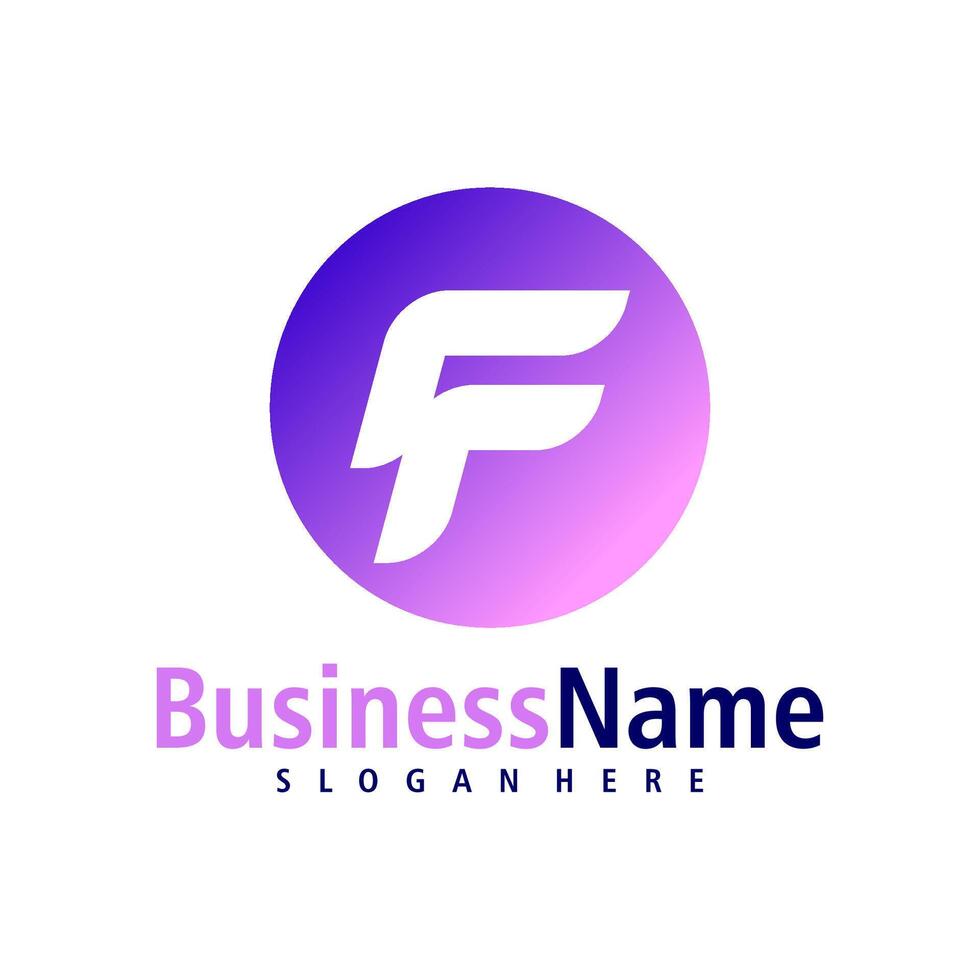 brief f logo ontwerp vector. creatief eerste f logo concepten sjabloon vector