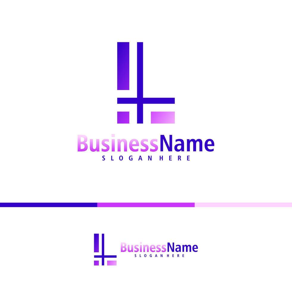 brief l logo ontwerp vector. creatief eerste l logo concepten sjabloon vector